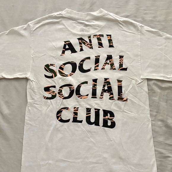 Anti Social Social Club Other - Anti Social Social Club Tiger Camo White Tee Shirt